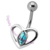 Heart - Turquoise - Belly Bar